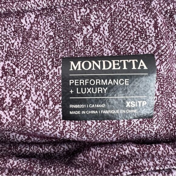 Mondetta tights leggings heathered Textured Purple pink Leggings pants - Picture 7 of 8